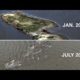 【動画】メキシコ湾の重油流出事故で小さな島の生態系が壊滅し海の底に沈む